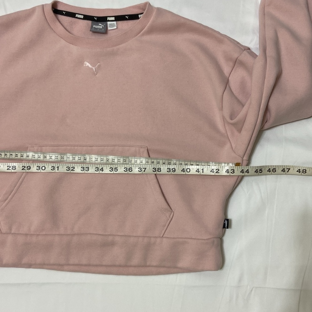 PUMA WOMEN’S PINK CROPPED BARBIECORE TRACK TOP AND LONG PANT SET. SIZE-M… - Picture 5 of 16